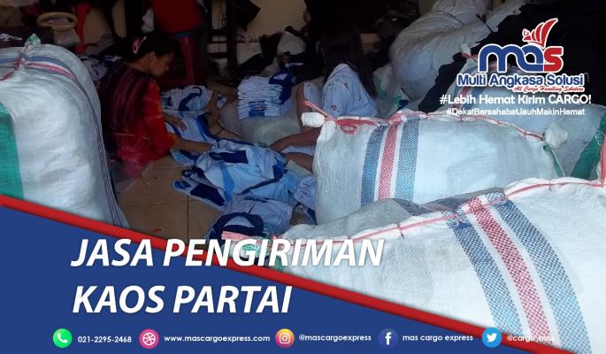 Jasa Pengiriman Kaos Partai terbaik